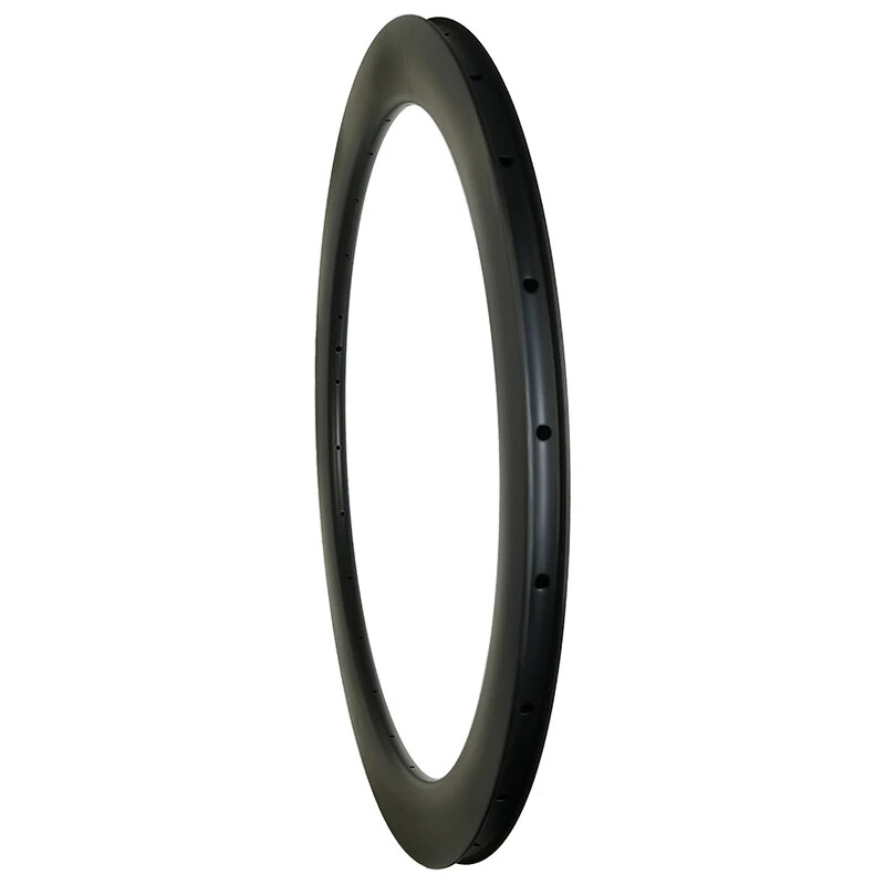 Superlight 700C Carbon Road Bike Rims UD 3K Matte Glossy Finish Disc V Brake 28H