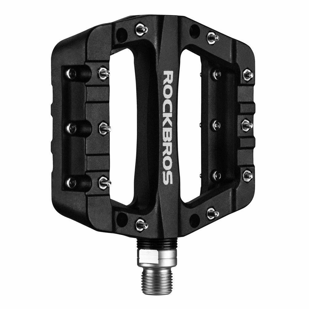 RockBros Mountain Bike Pedals Bike Nylon Pedals 9/16″ Seal Bearing Non-slip