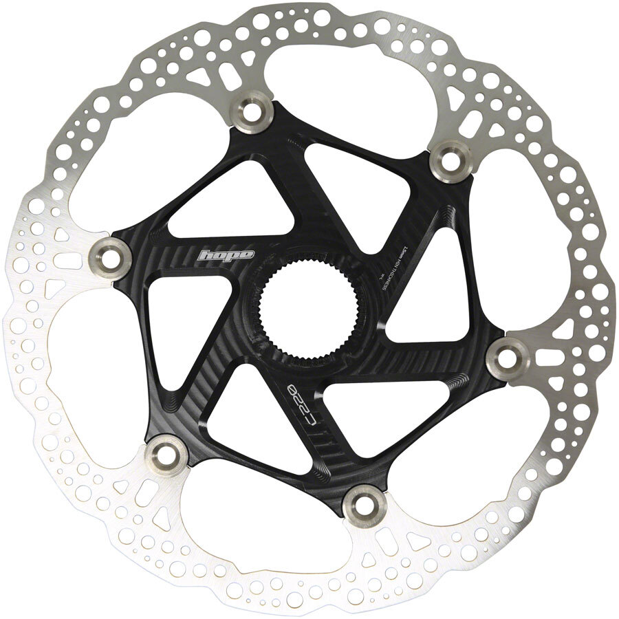 Hope MTB Floating Centre-Lock Disc Brake Rotor – 220mm, Center-Lock, Black
