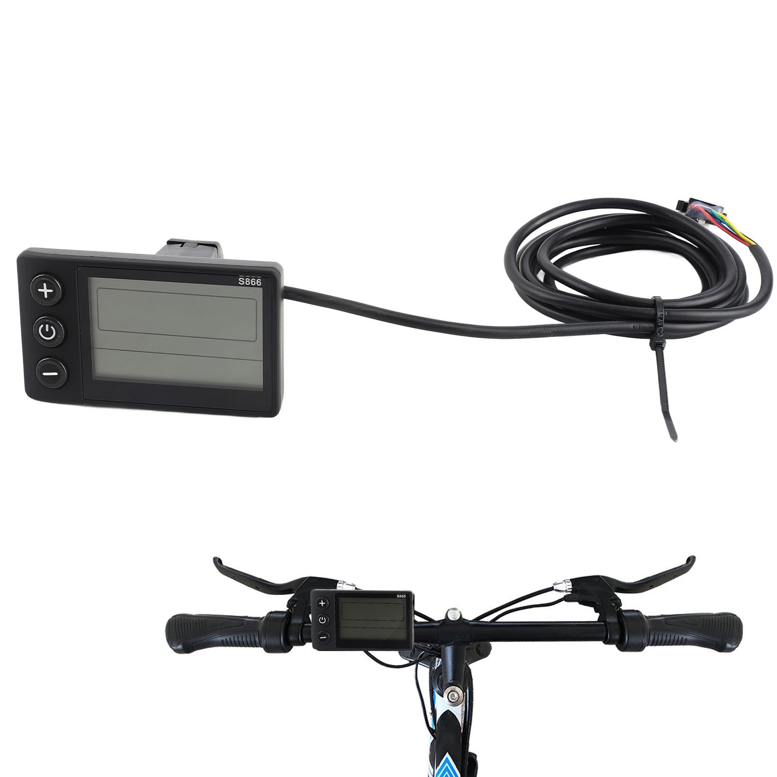 Electric Cycle S866 LCD Display Meter 24V 36V 48V Control Panel Waterproof v4e3