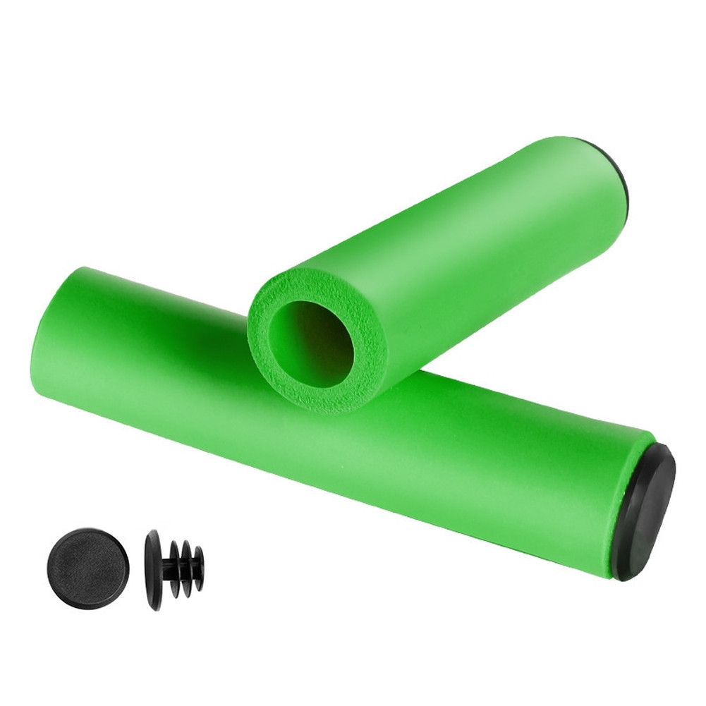 Silicone Bicycle Grips 12.5 x 3 cm Non Slip Texture for Confident Handling