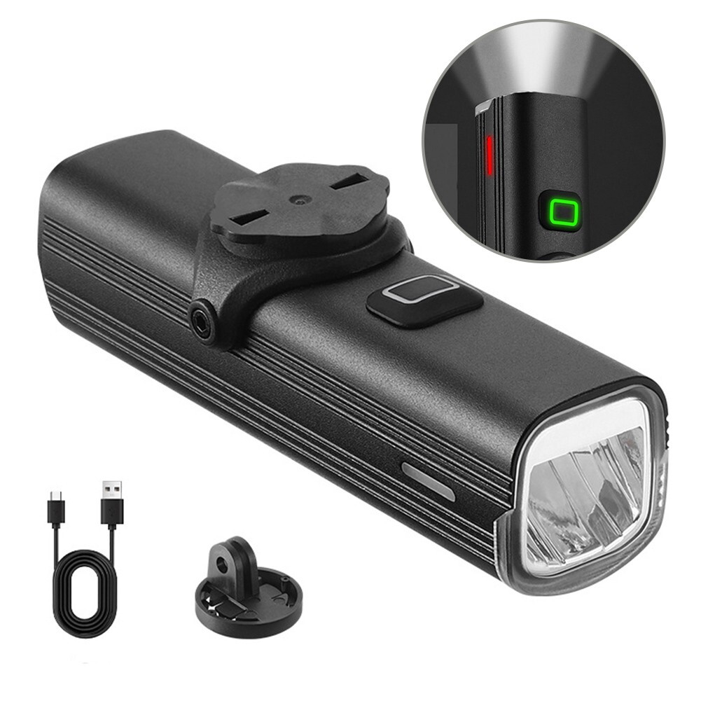 USB Rechargeable Bike Light Compatible With For Garmin Mount 1000 Lumens