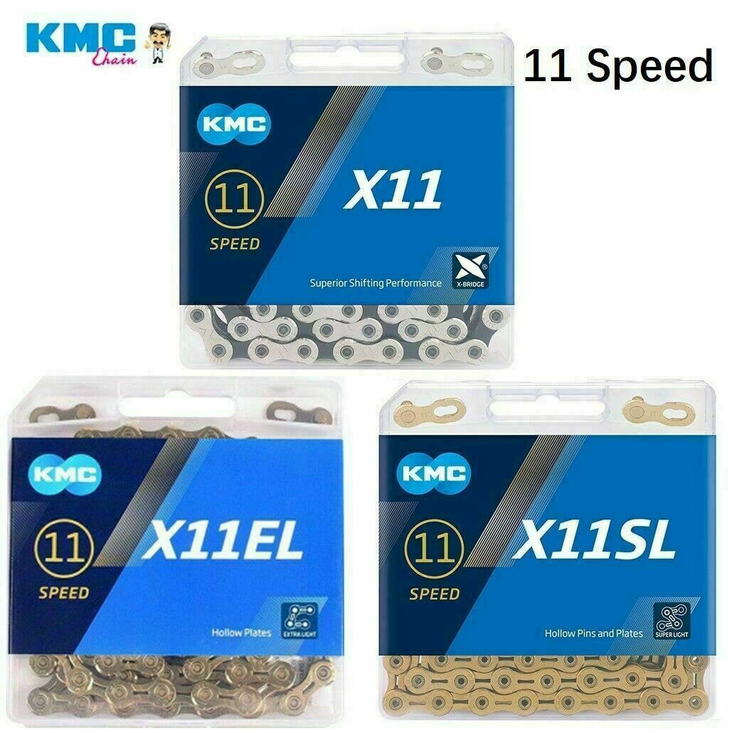 KMC 11 Speed X11 X11EL X11SL MTB Bicycle Road Bike Chain 118L Links For Shimano