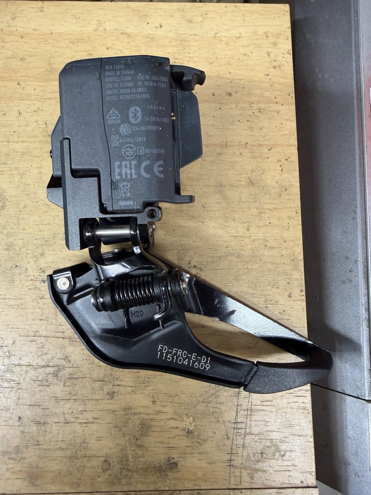 SRAM Force eTap AXS D1 Front Derailleur – Braze-On, Gloss Black, 12-Speed Used