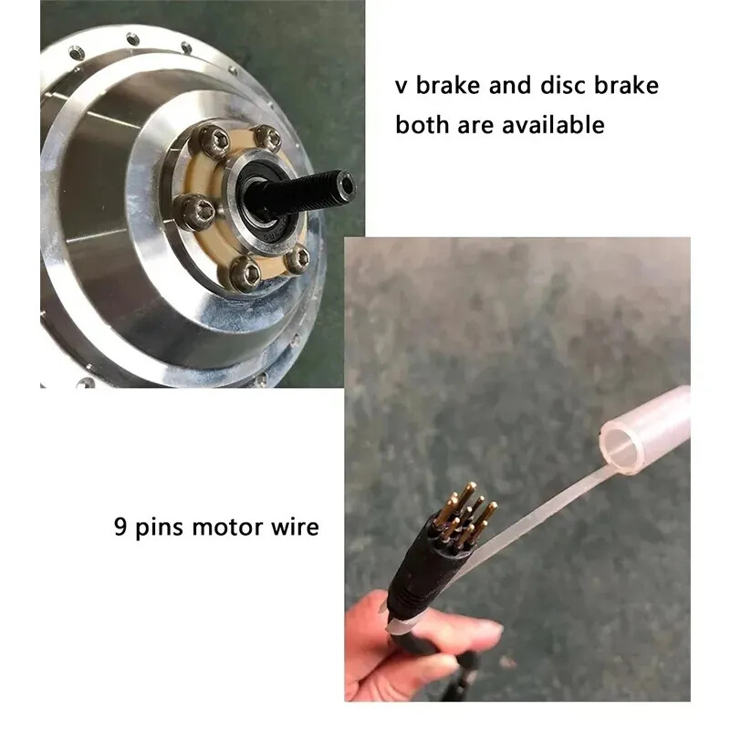 36V 48V 250W/350W/500W E-bike Brushless Hub Motor Wheel Conversion Kit