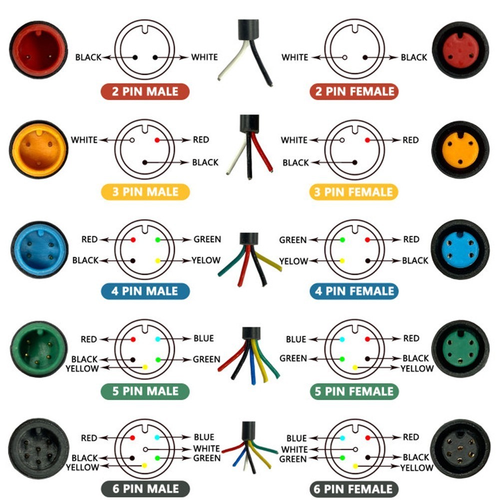 Extension Cord Electric Bicycle Parts Extension Cable Ebike Accessories