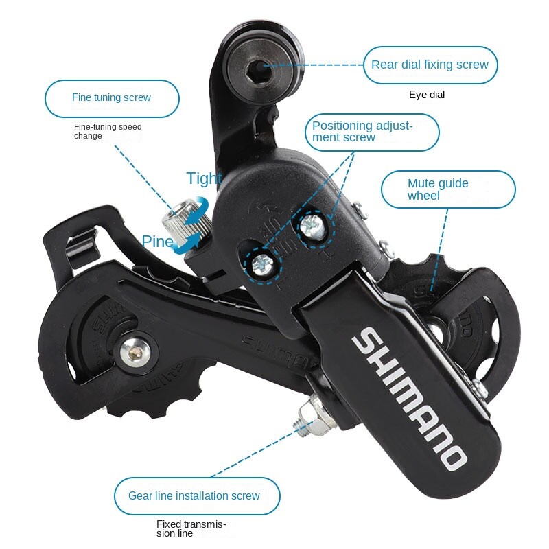 Mtb Bike TZ31A Rear Derailleur Shifter 6/7/ 18/21 Speed Derailleur For SHIMANO