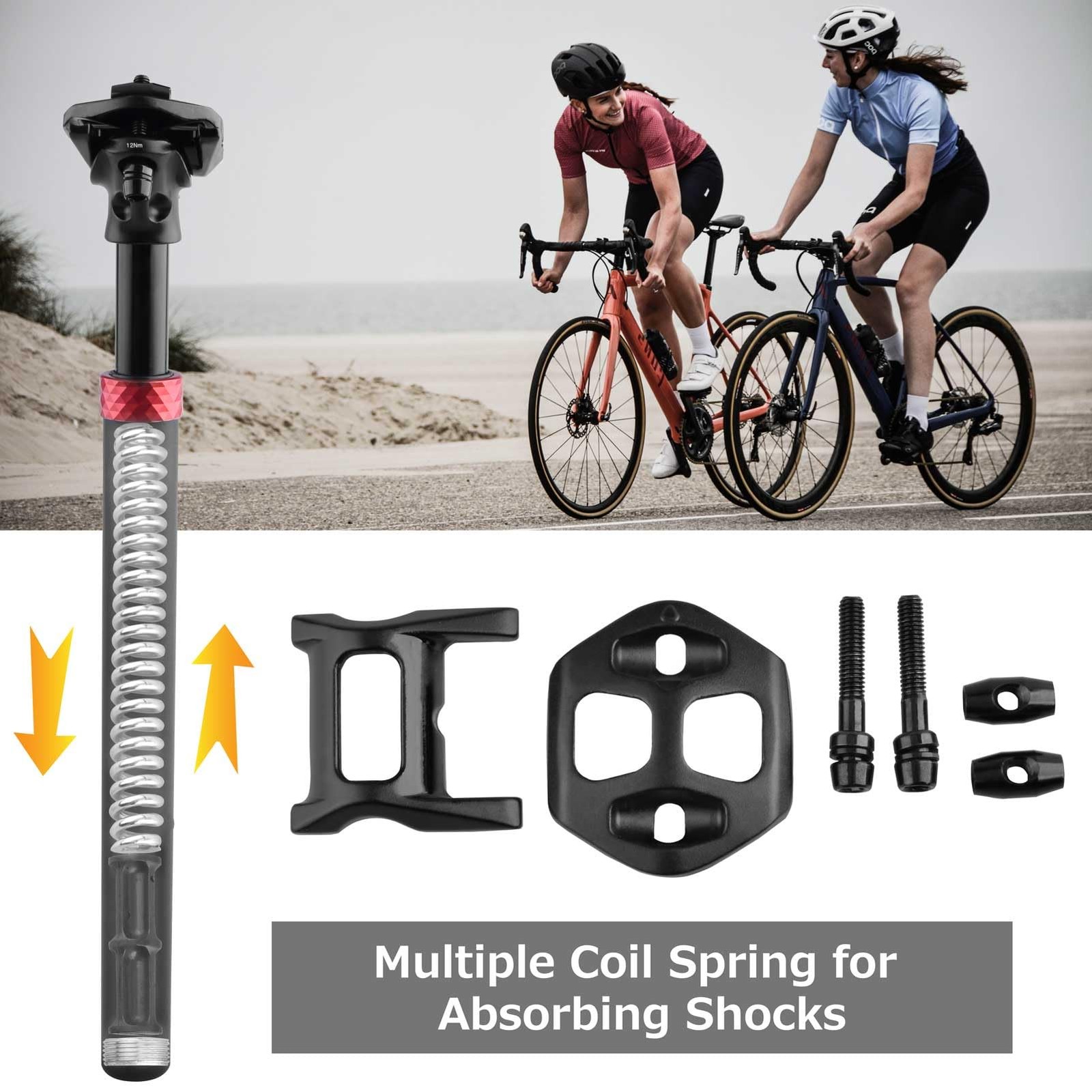 Bike Suspension Seatpost Shock Absorber Damper Post 27.2 28.6 30.4 30.9 31.6 …