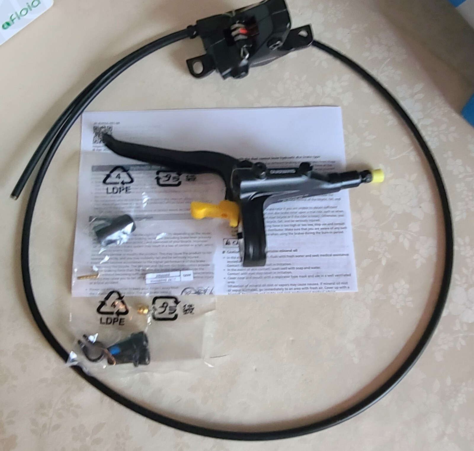 Shimano BL-MT402/BR-MT410 Disc Brake And Lever 1000mm front Hydraulic