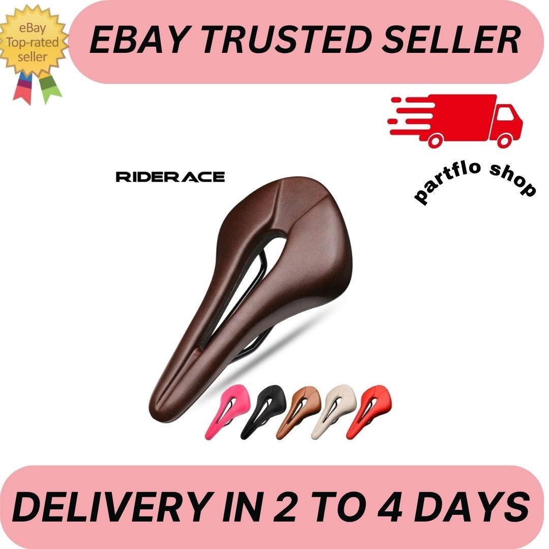 Bicycle Saddle Breathable Hollow Design Pu Leather Soft Comfortable Seat Mtb