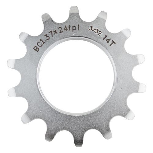 Origin8 Bicycle Track Cog 14T x 3/32 Fixed Gear Silver CNC Chromoly Urban Bike