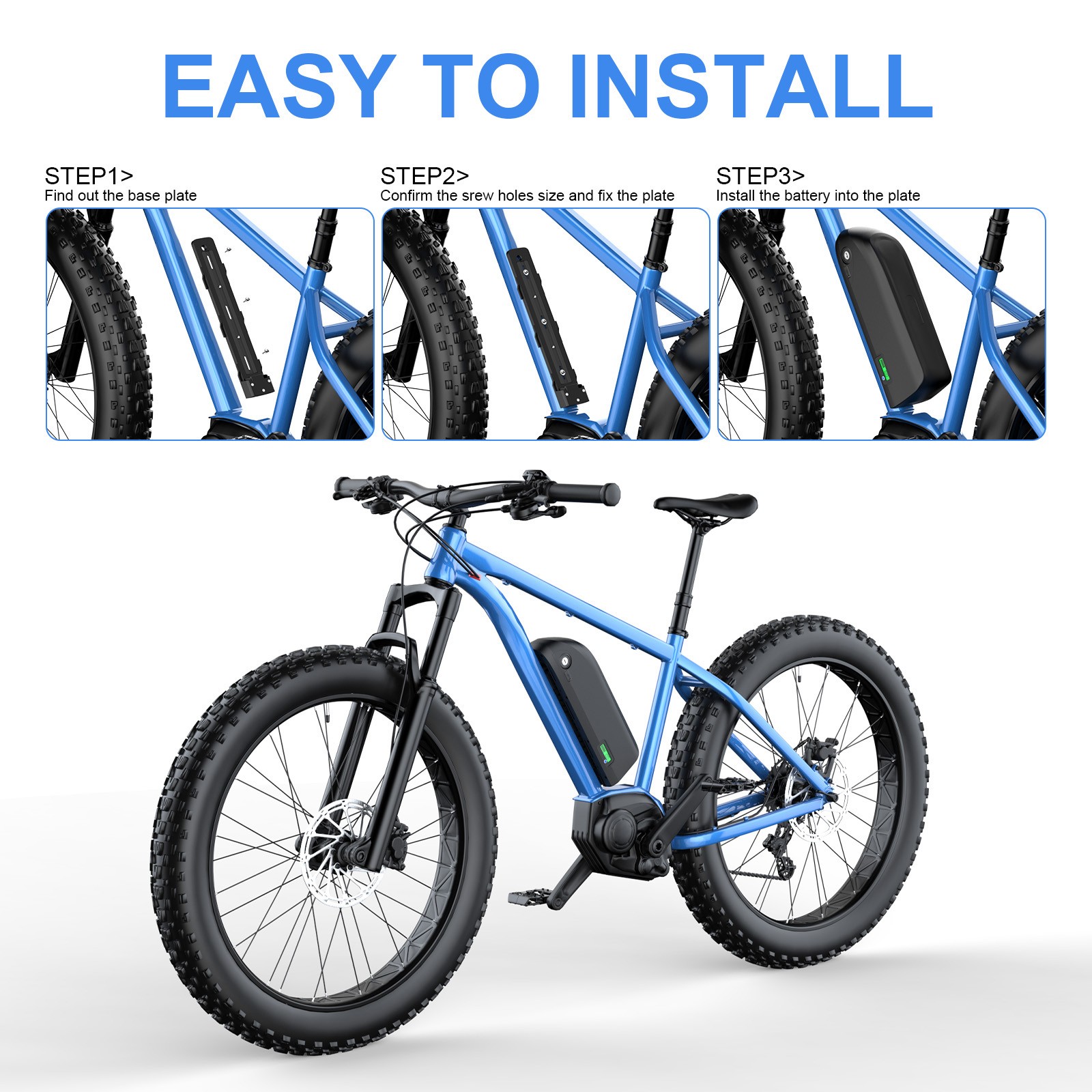Samsung E-bike Battery 48V 20Ah Bicycle Lithium Battery For Bafang 0~2000W Motor