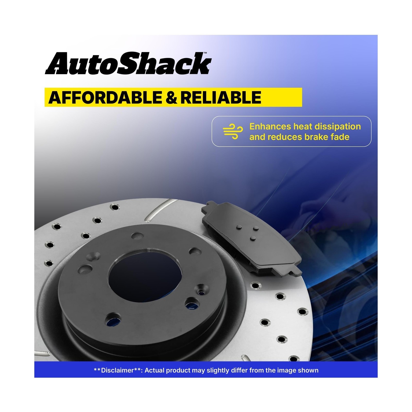 Front Brake Rotors w/ Ceramic Pads – For Honda Pilot 2009-2015