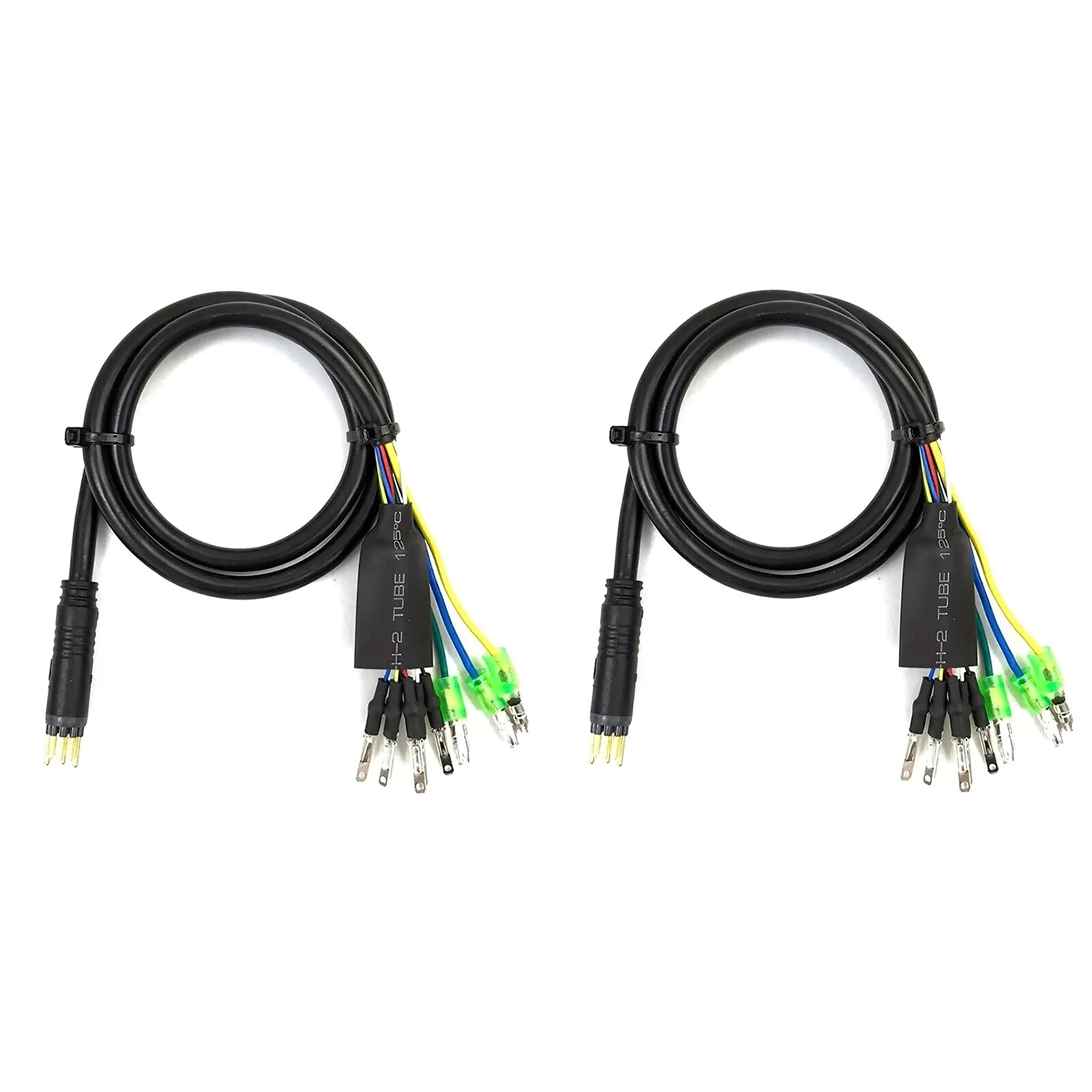 2PC E-bike Motor Extension Cable 9 Pin Male For Front Rear Wheel Hub Motors US