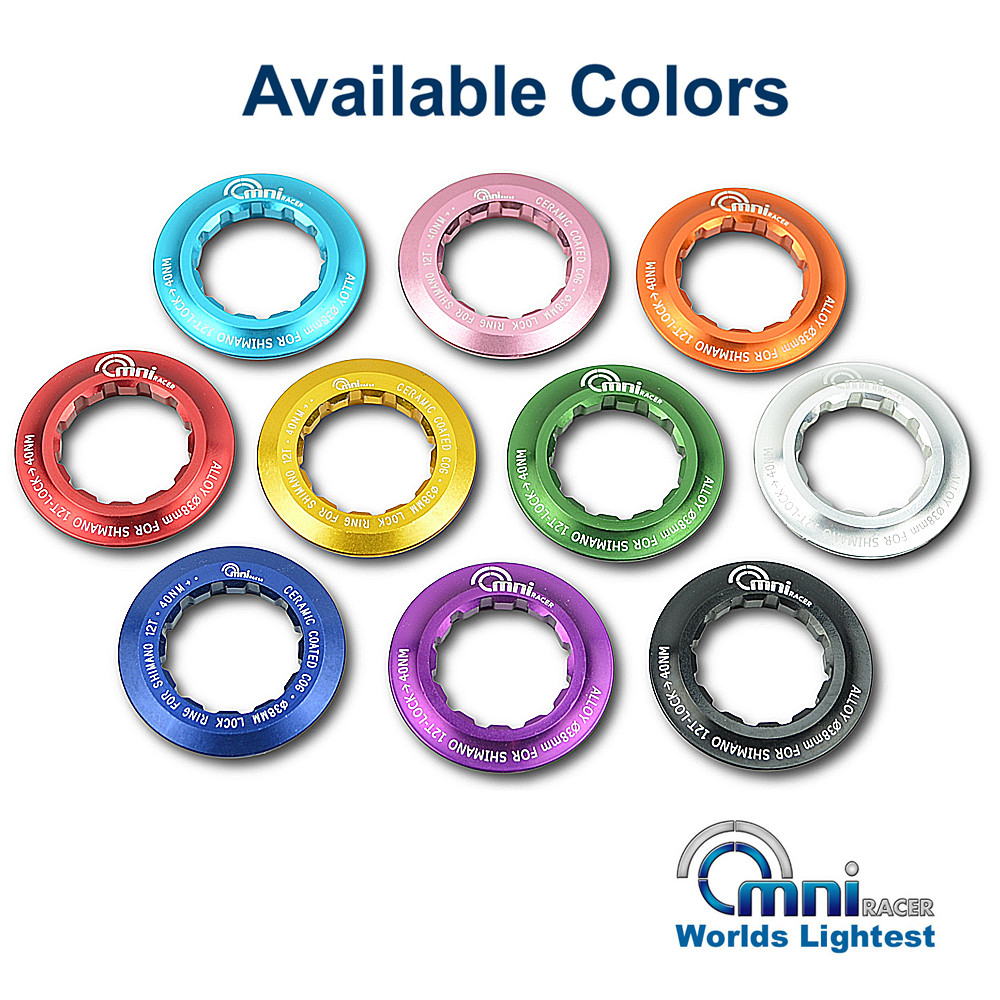 OMNI Racer WORLDS LIGHEST Cassette Lockring Fits Sram, Shimano: 12/13 Teeth