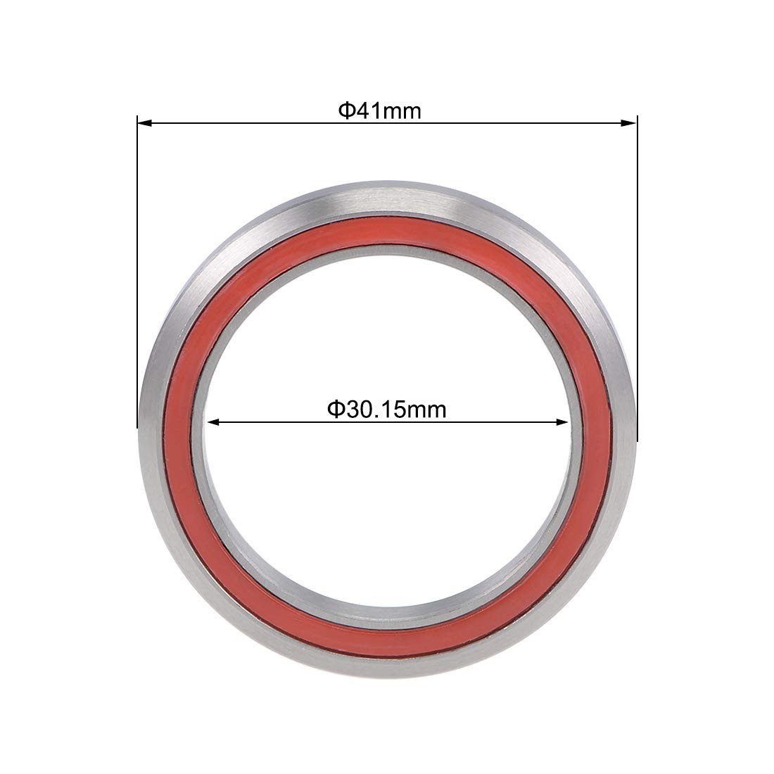 uxcell MH-P03 Sealed Chrome Steel Bicycle Headset Bearings 30.15x41x6.5mm