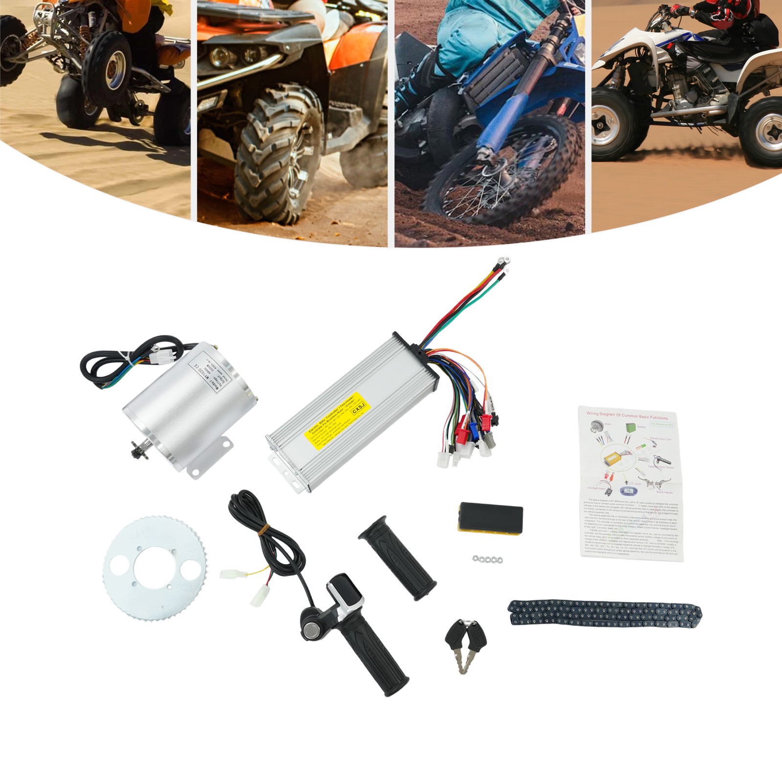 Electric Brushless DC Motor Kit Electric Motor Kit Electric Bike Conversion Kit