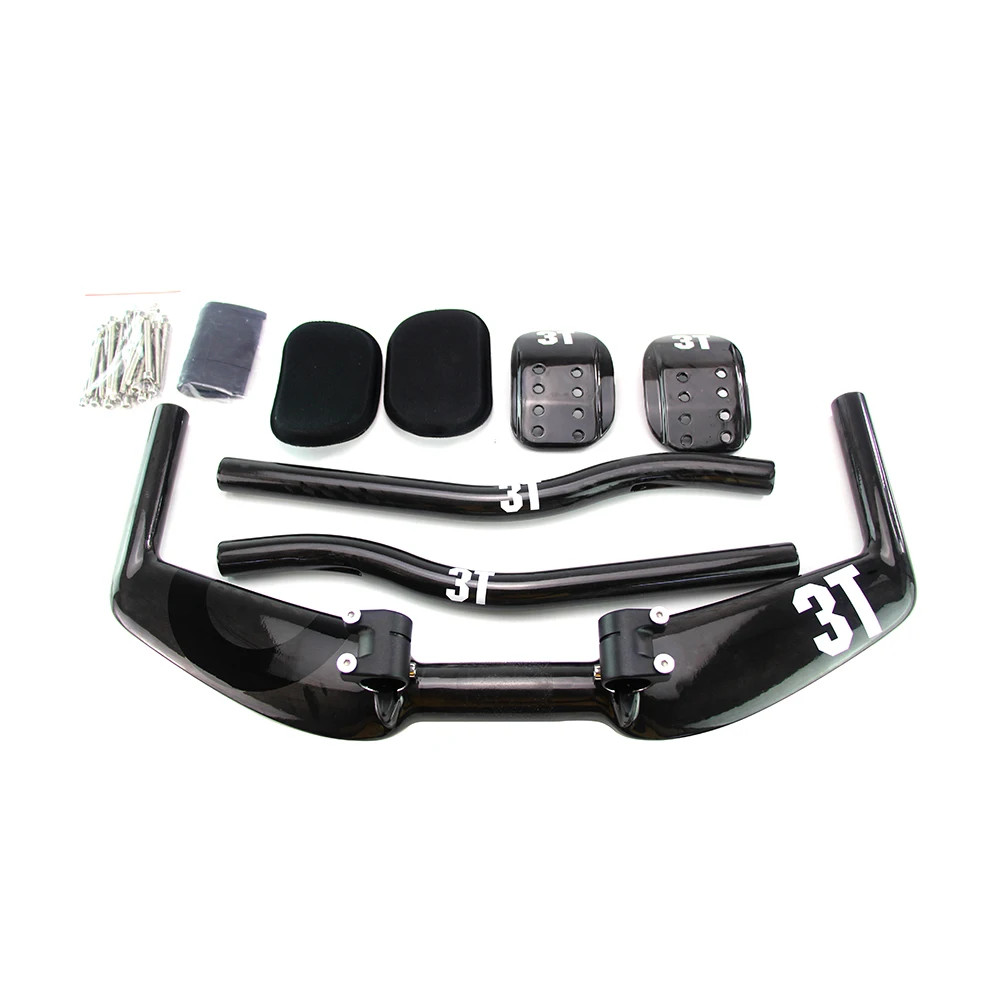 3T Carbon Time Trial Road Bike Handlebar TT Bar Rest Triathlon Handlebars Parts