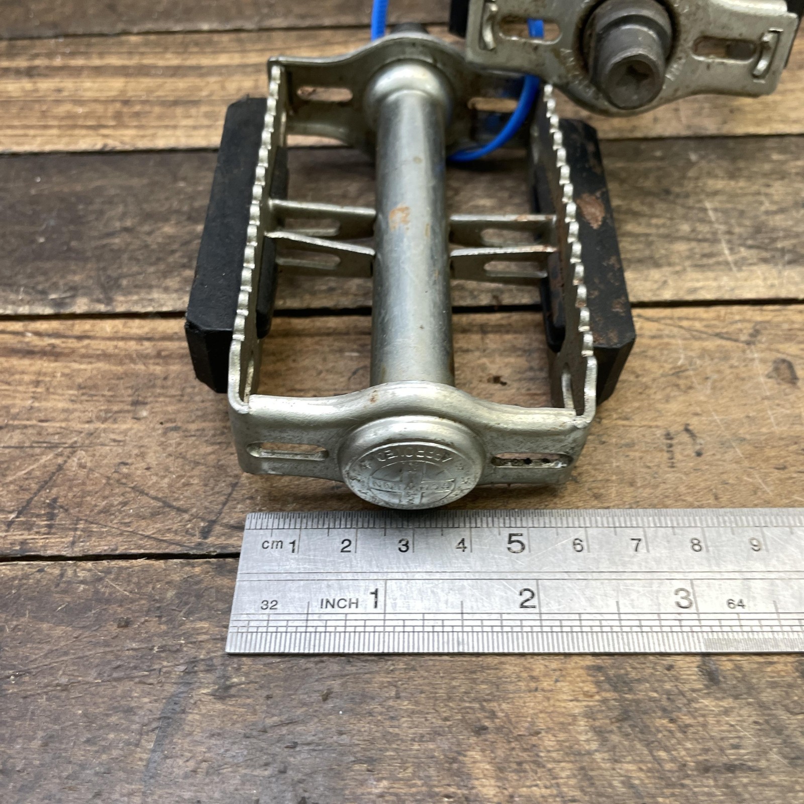 Vintage Schwinn Approved Rat Trap Pedals 1/2 Reflector Germany BMX Klunker