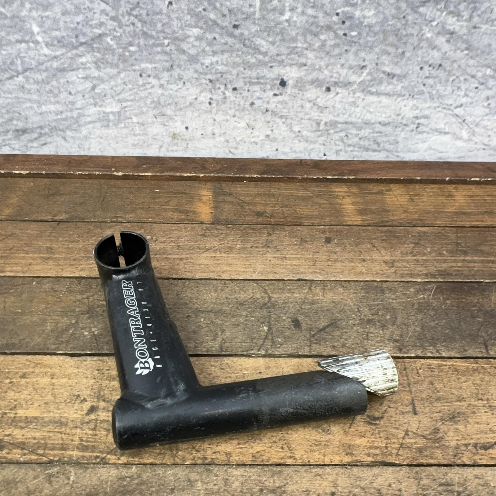 Vintage Bontrager Race 4130 Quill Stem 95mm 25.4 Clamp 1″ 22.2 Black Steel MTB