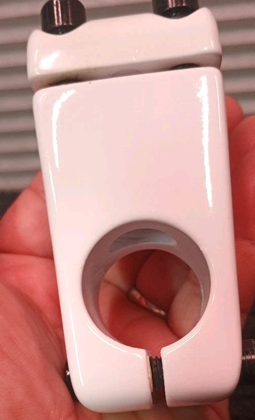 DK BMX Stem 1 1/8 Threadless Old School BMX Neck White
