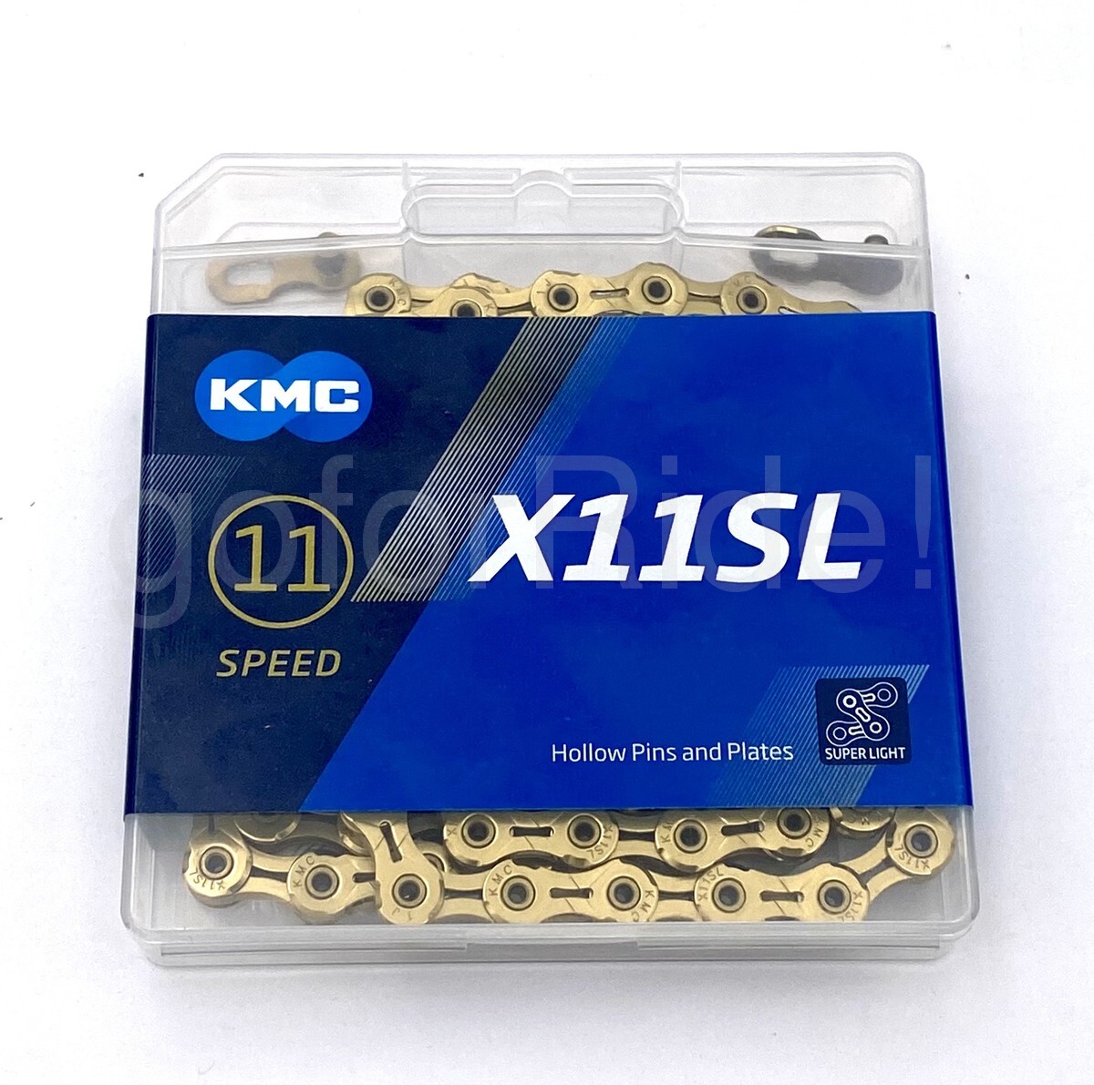 KMC X11SL Ti-N Gold Bike Chain Retail Pack 11 Speed Shimano 118 Links Gold