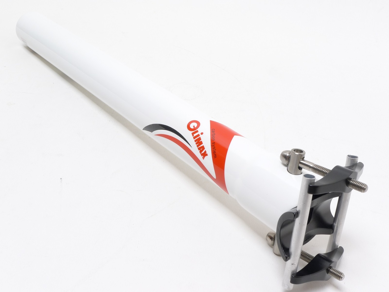145g,34.9x350mm Climax SP02B UD gloss carbon Seatpost Ti Hardware Road MTB White