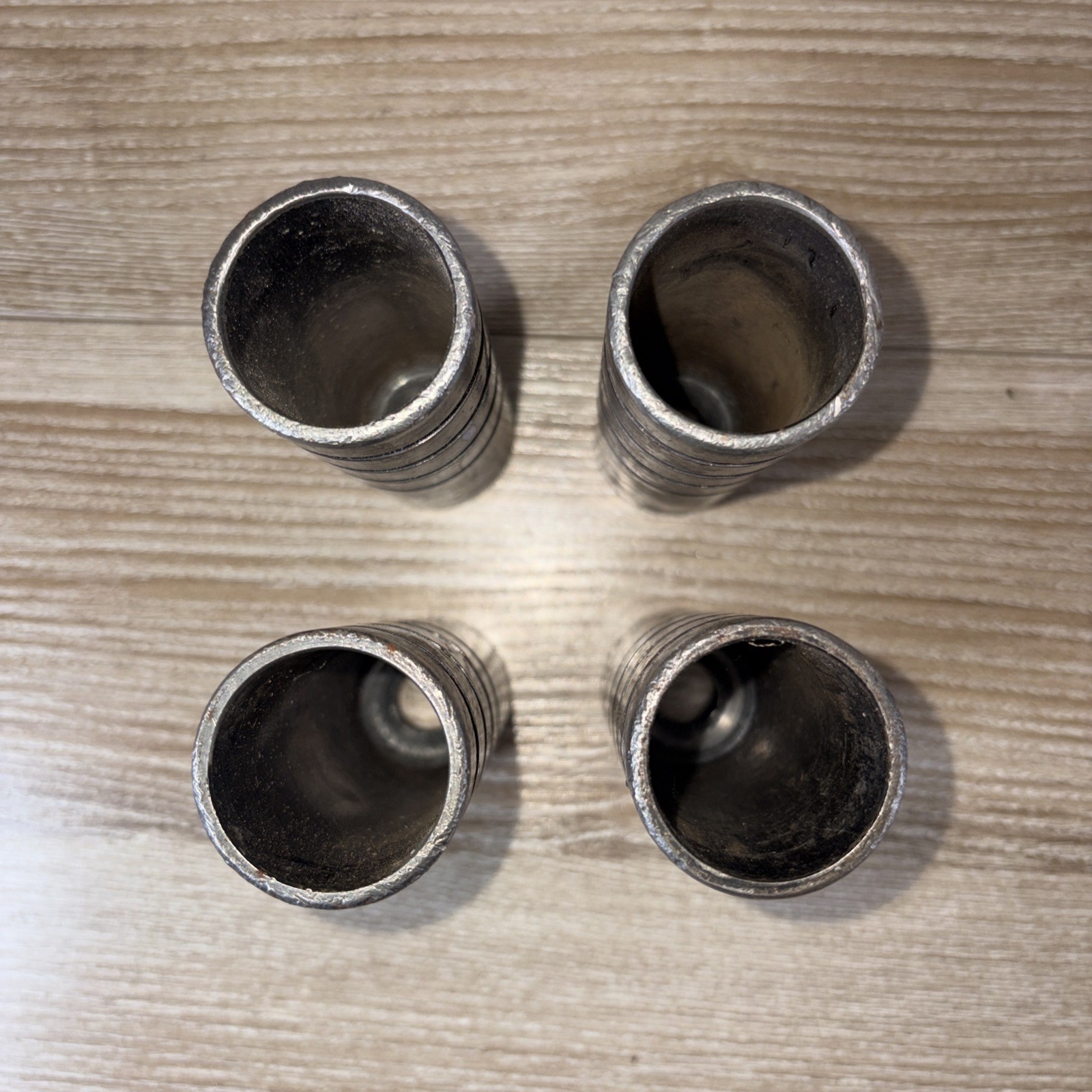 Vintage Bmx Unthreaded Pegs 3/8 Axle 4 1/2″ Lot Of 4 Unbranded