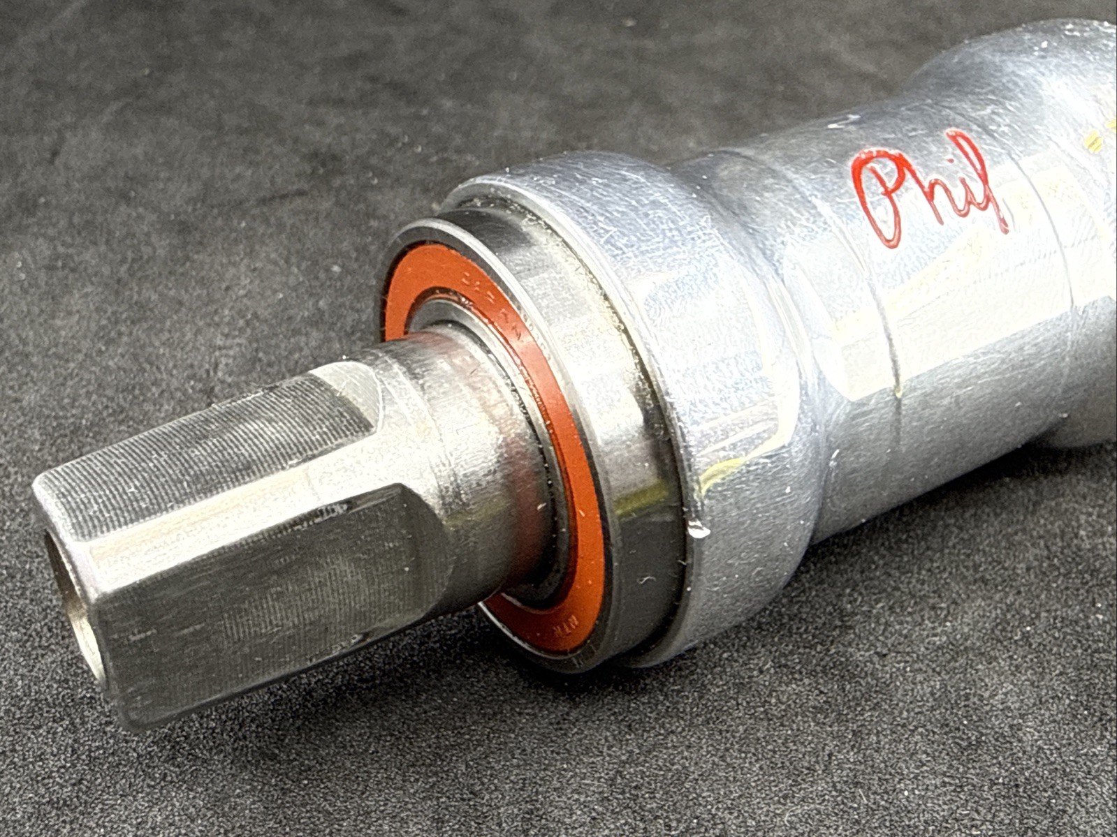 PHIL WOOD Sealed Cartridge Bearing Bottom Bracket 111mm NOS New ISO Square Taper