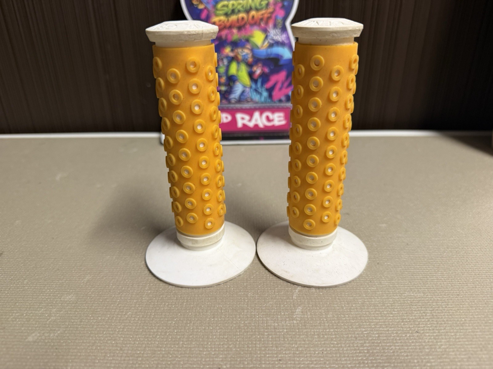 Oakley B-1B BMX Grips Yellow Genuine Oakley Old School BMX with OG donut grips ￼