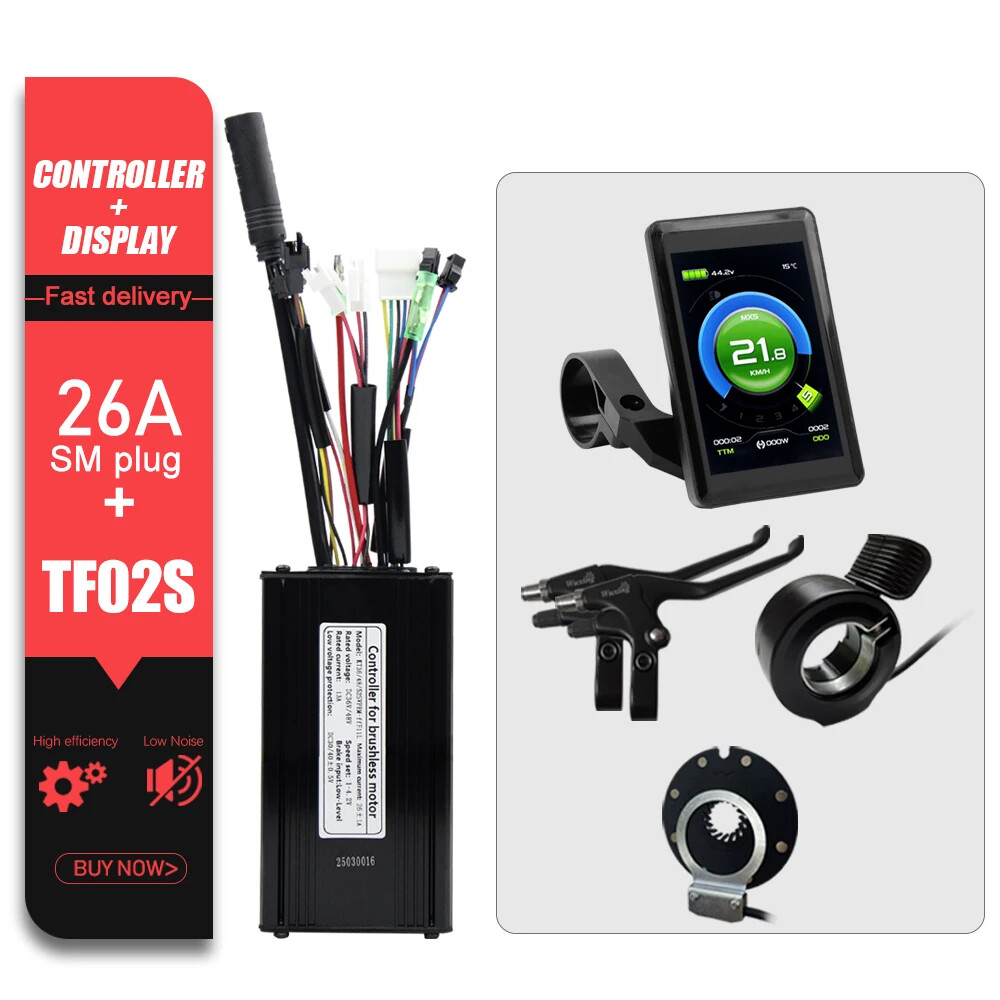 KT E-bike Sinewave Controller 36/48/52V 26A Waterproof Brushless 500W 750W Motor