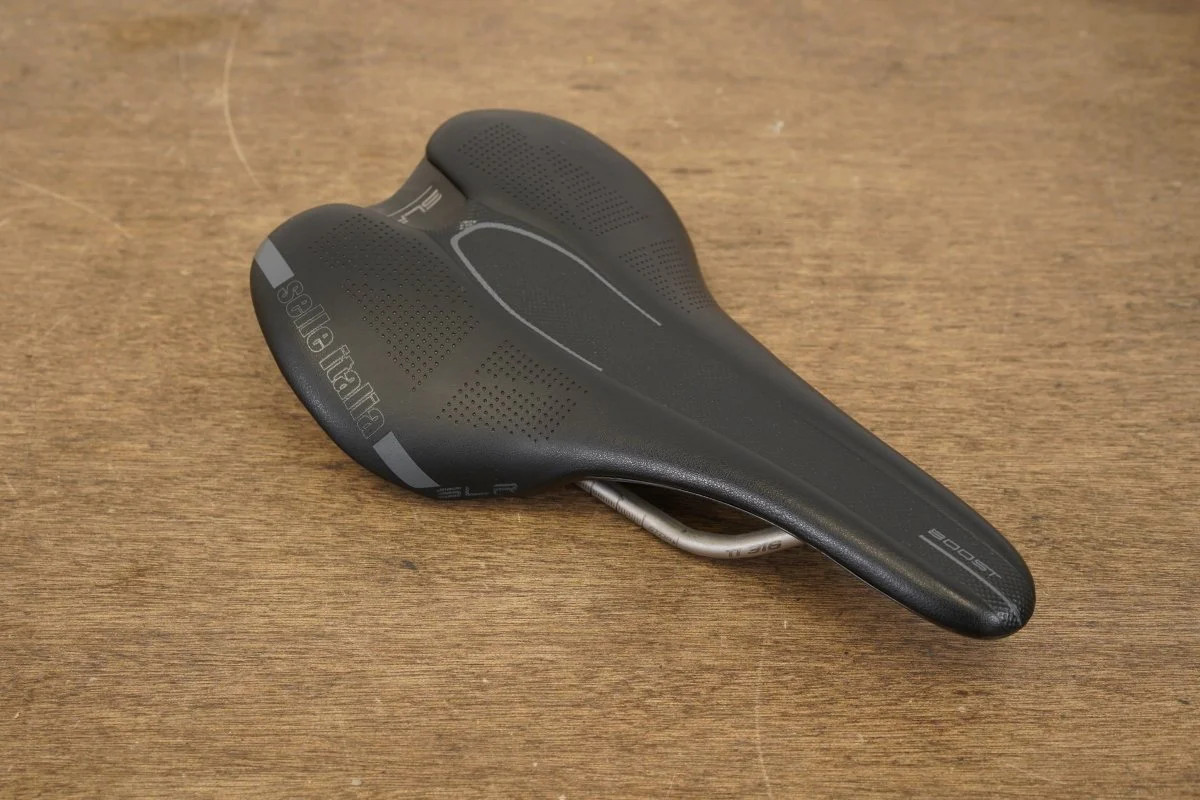 145mm Selle Italia SLR Boost Titanium 316 Rail Road Saddle 182g