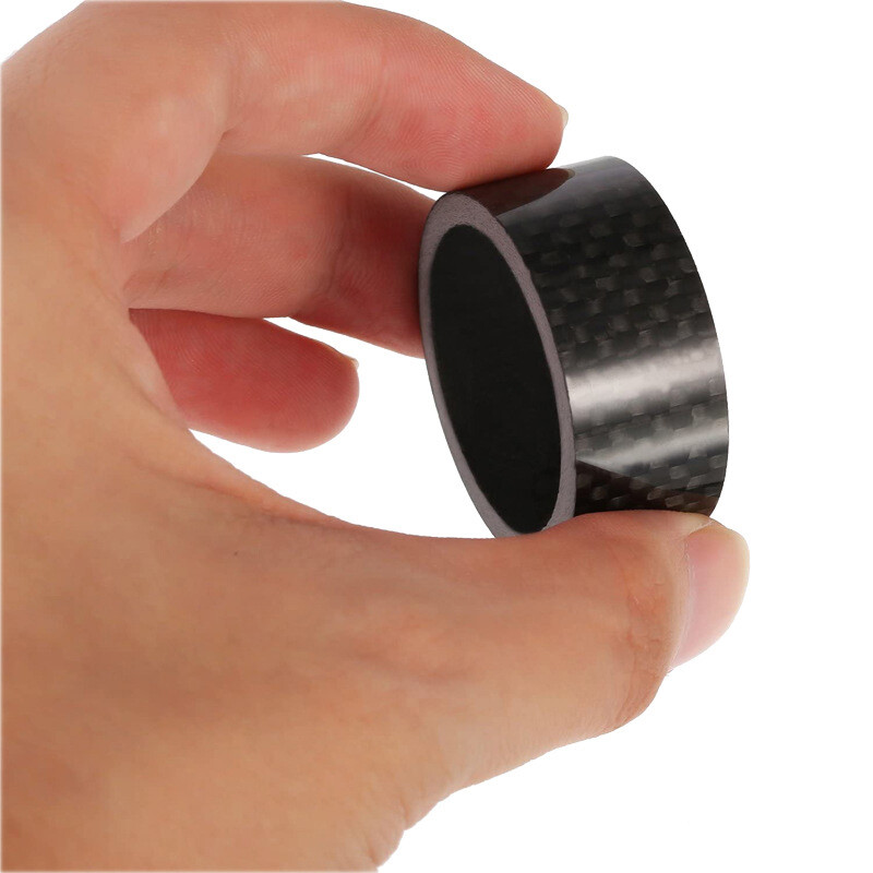 11PCS Carbon Fiber Headset Spacers Mountain Road Bike Front Fork Washers 1-1/8″