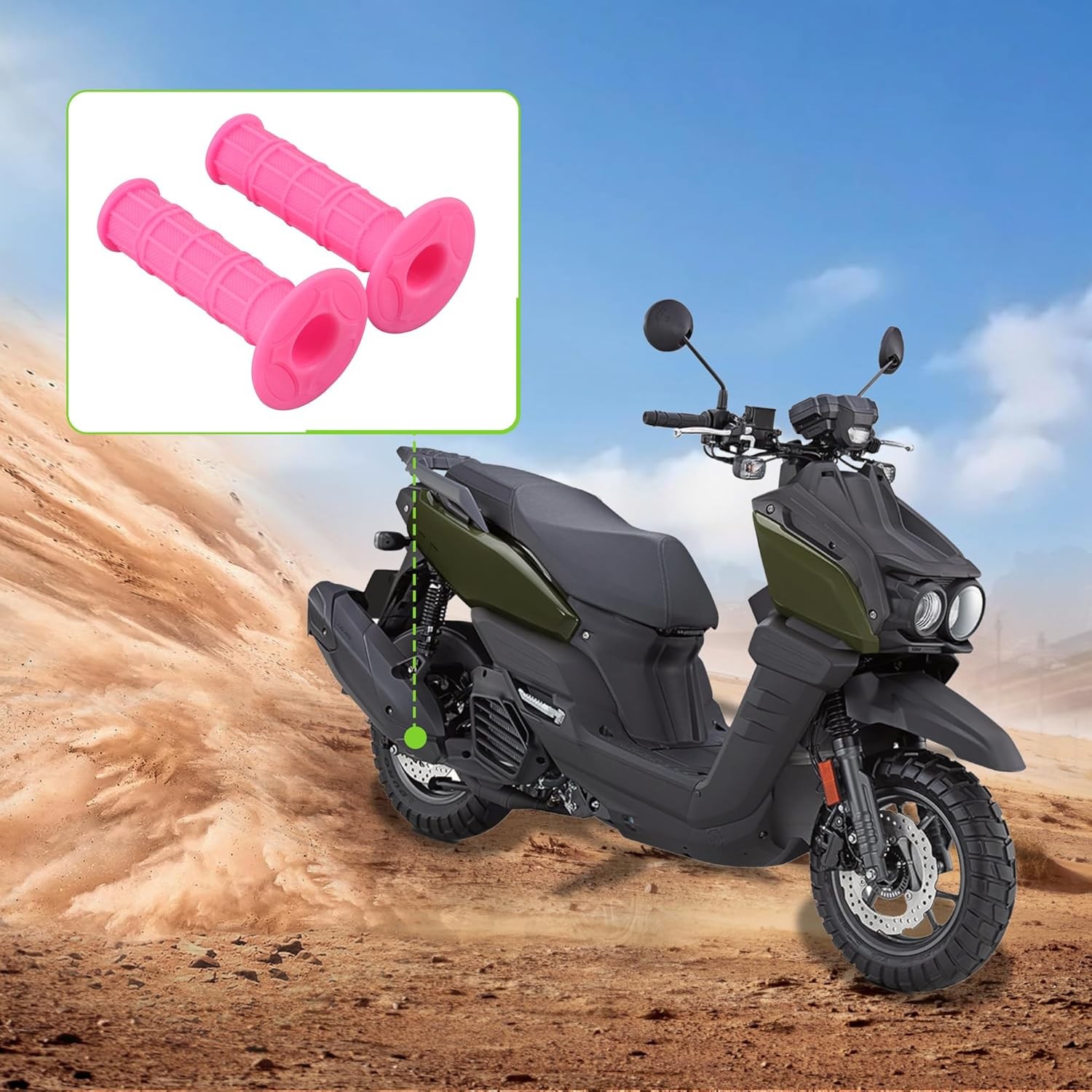 22mm 7/8 Universal Handlebar Grips Replacement for 50cc RM125 FA50 Color: Pink