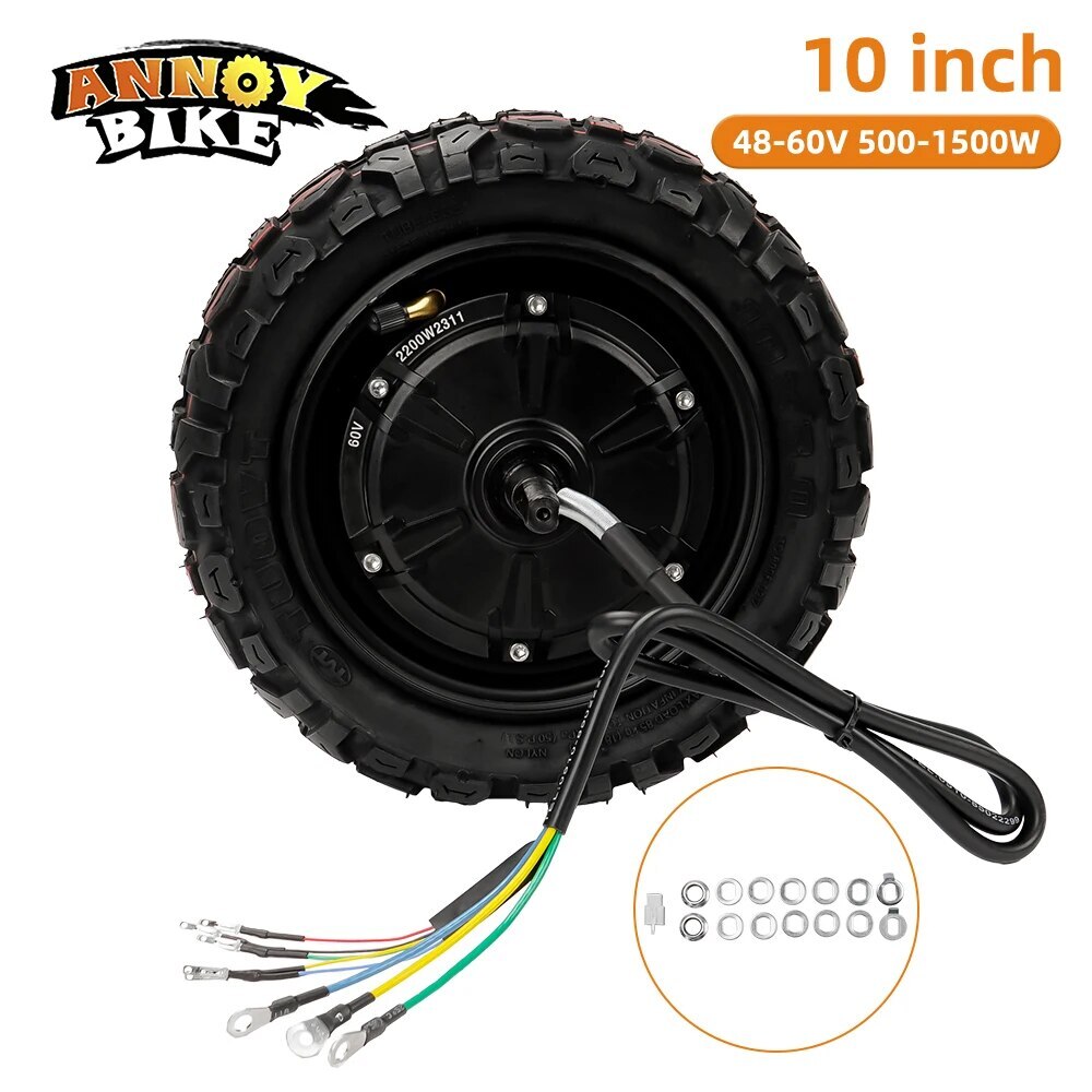 10 inch Hub Motor Disc Brake Off-road Tubeless Tire Electric Vehicle Scooter