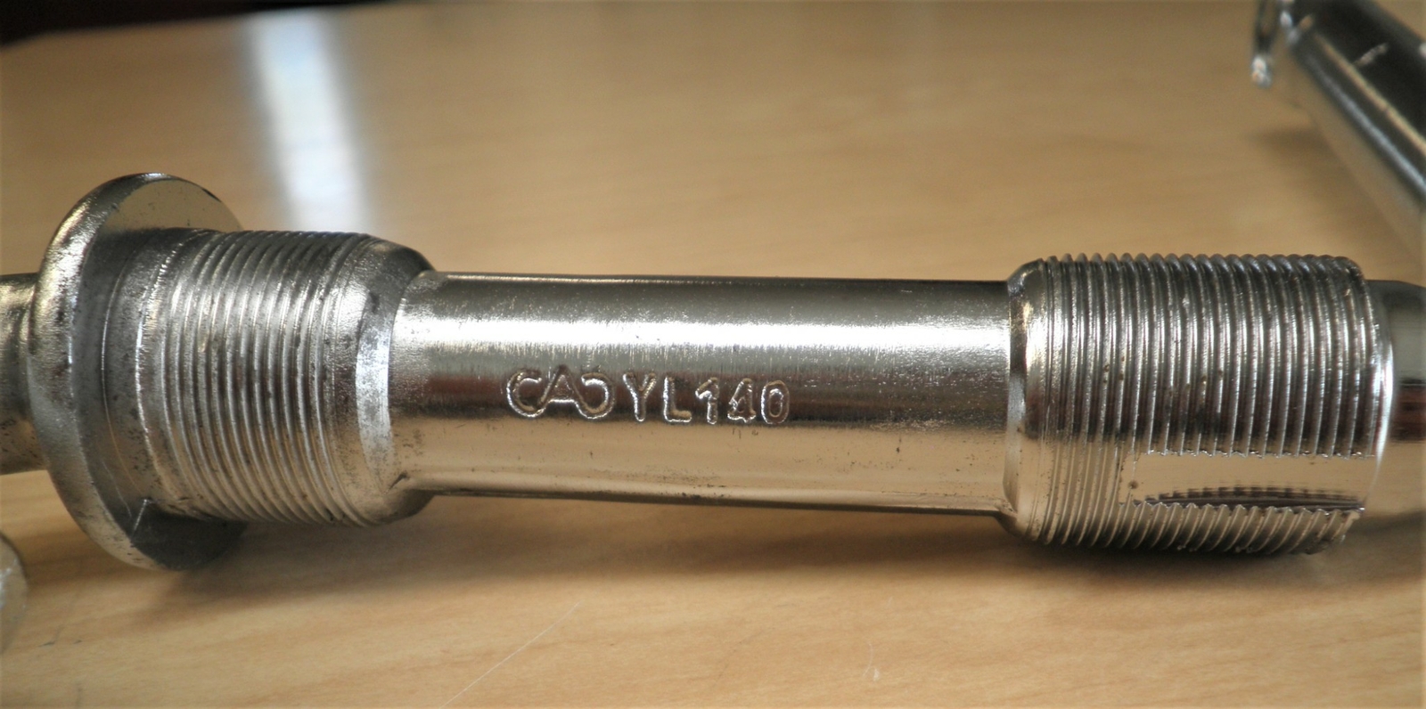 SILVER CADYL 140mm CRANK ARMS BICYCLE/BIKE PARTS 186