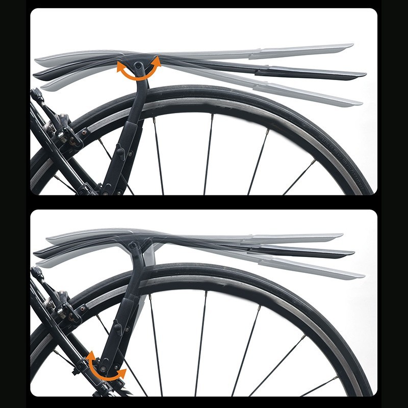 Stylish Black Bicycle Mudguard Made of Materials for Long Service Life