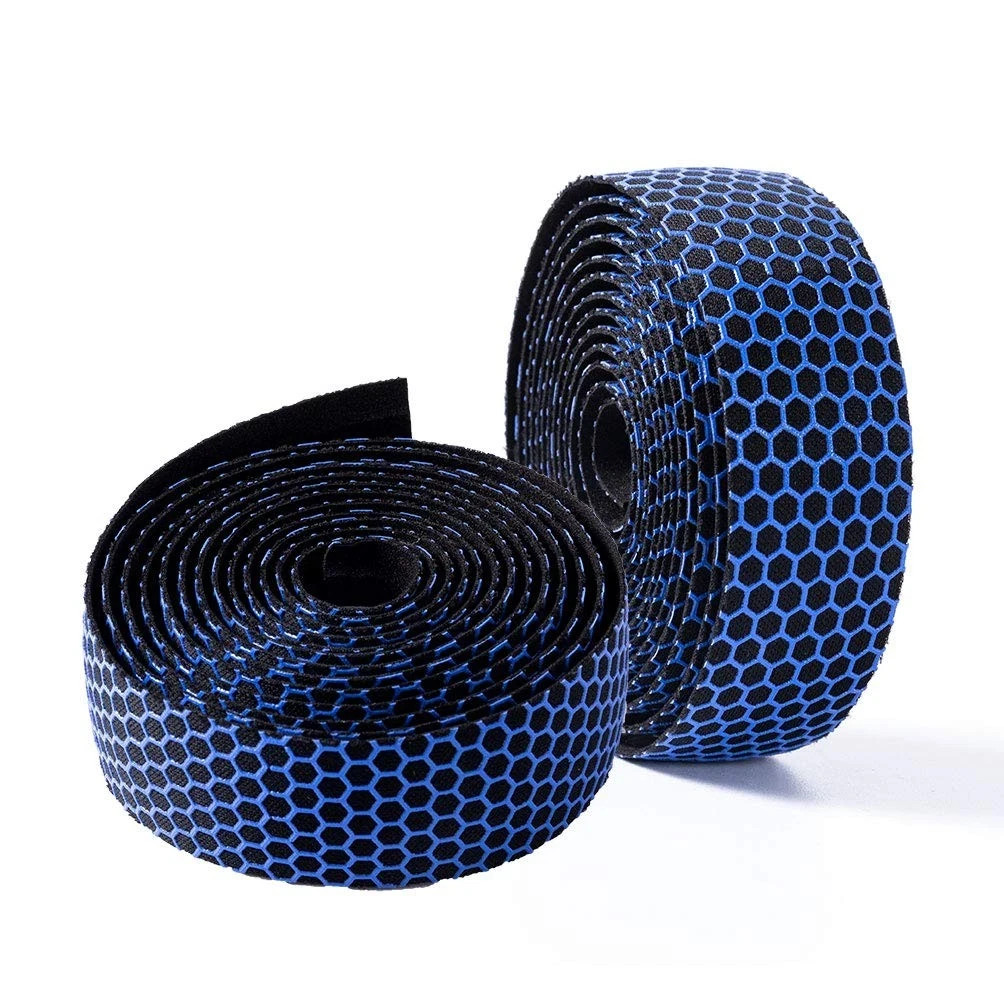 Bike Handlebar Tape 2 Rolls Blue – Road Bicycle Bar Wraps for Cycling Comfort