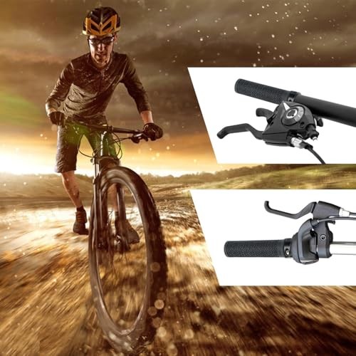 Bike Handlebar Grips 131mm Rubber Ergonomic Anti-Slip Bicycle Grips with Black