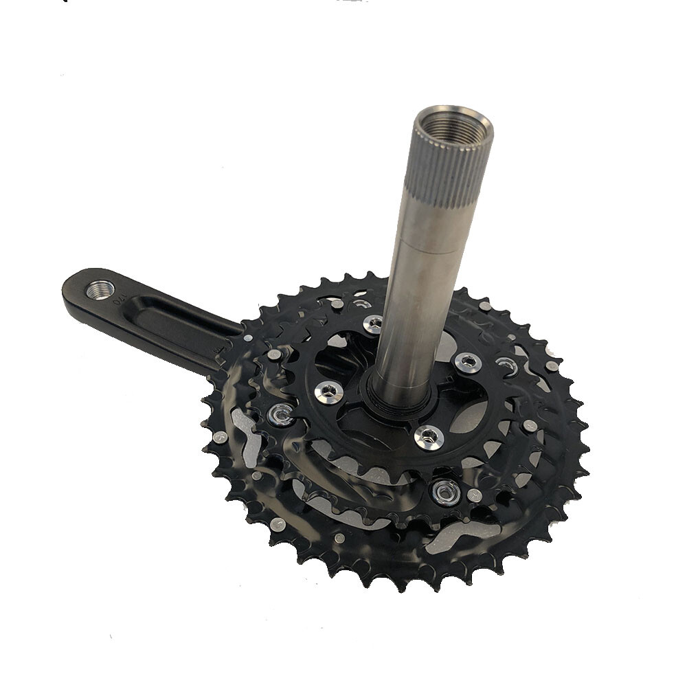 Bicycle Crankset 3x10S Triple Speed 104/64mm BCD 24/32/42T MTB Chainring with BB