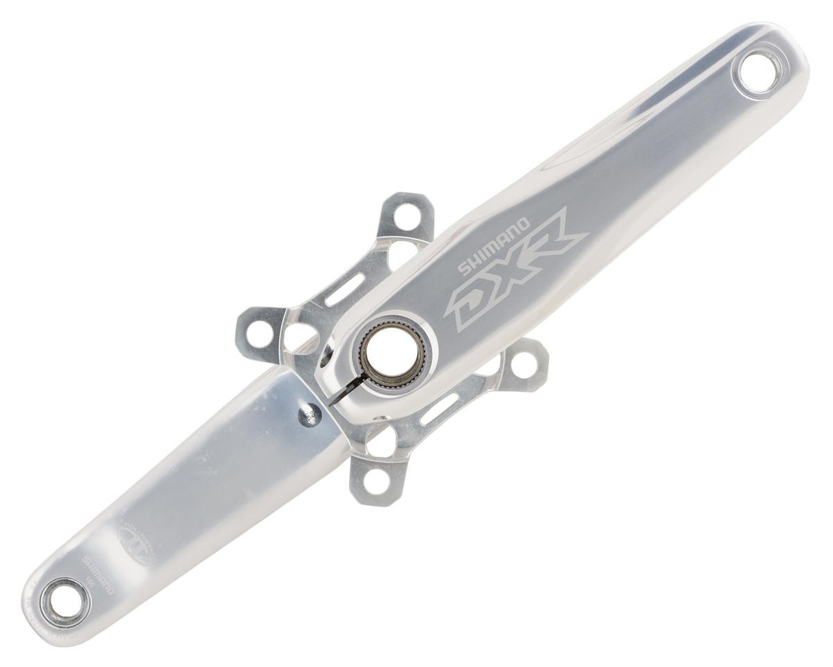 Shimano DXR Crankset (Silver/Black) (Chainring Sold Separately)