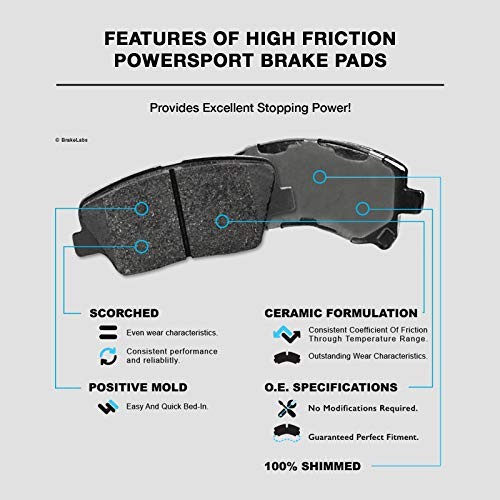 Front Brakes and Rotors Kit |Front Brake Pads| Brake Rotors and Pads| Ceramic