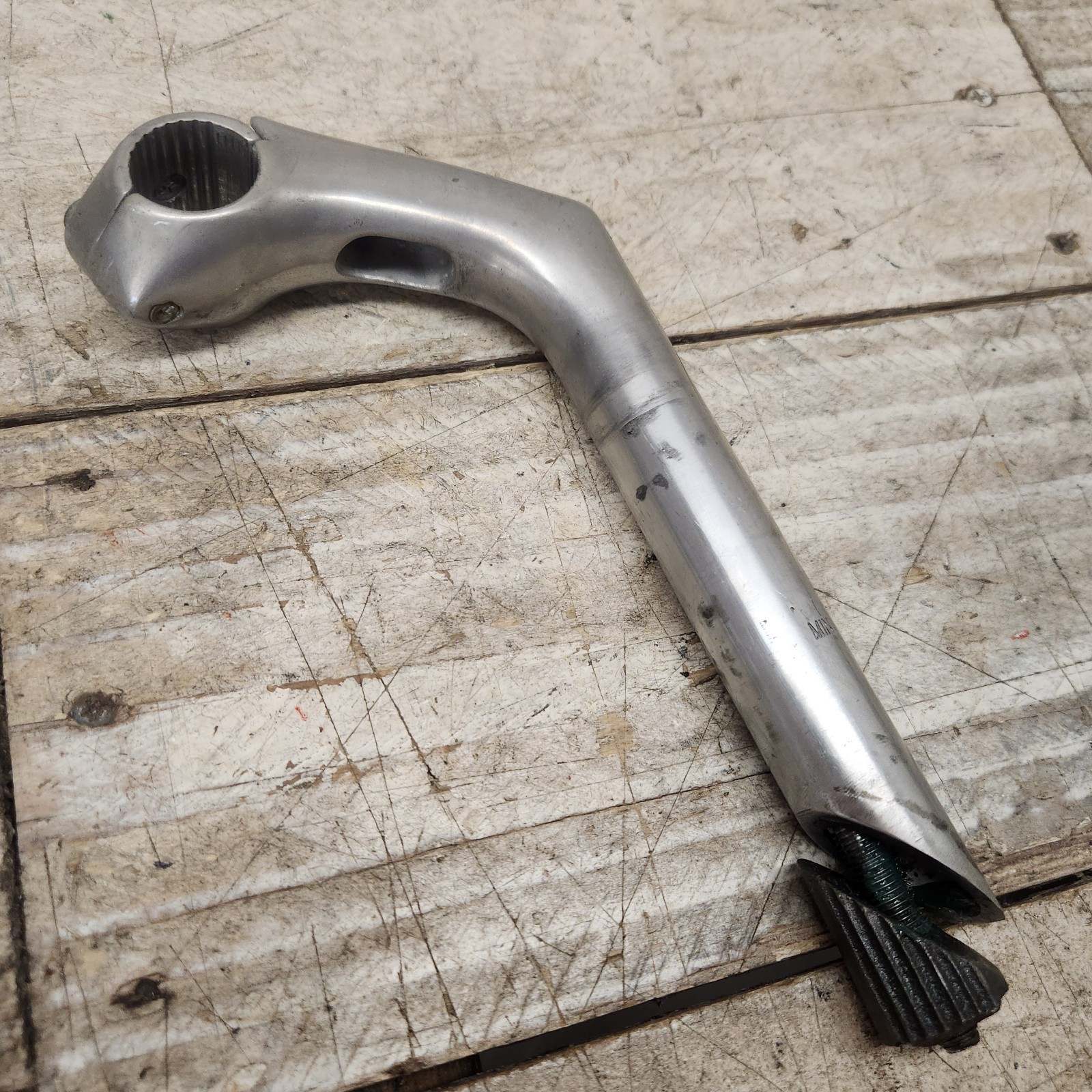 2009 Alloy NL Riser Stem 25.4.mm Quill 25.4mm Bar Clamp 80mm Reach Silver