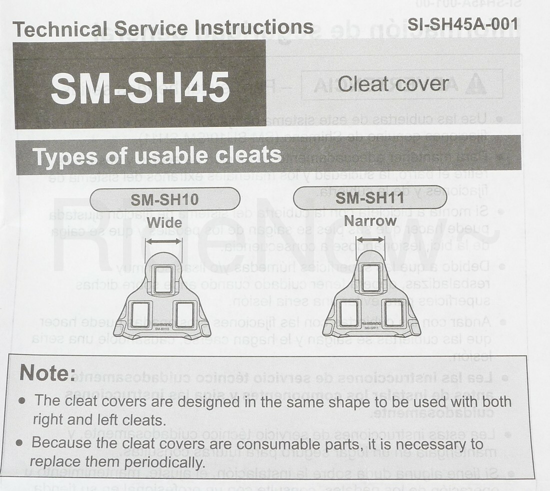 Shimano SPD Bike Pedals Cleats SM-SH10 0° /SM-SH-11 6°/SH-12 2°/SM-SH45 Covers
