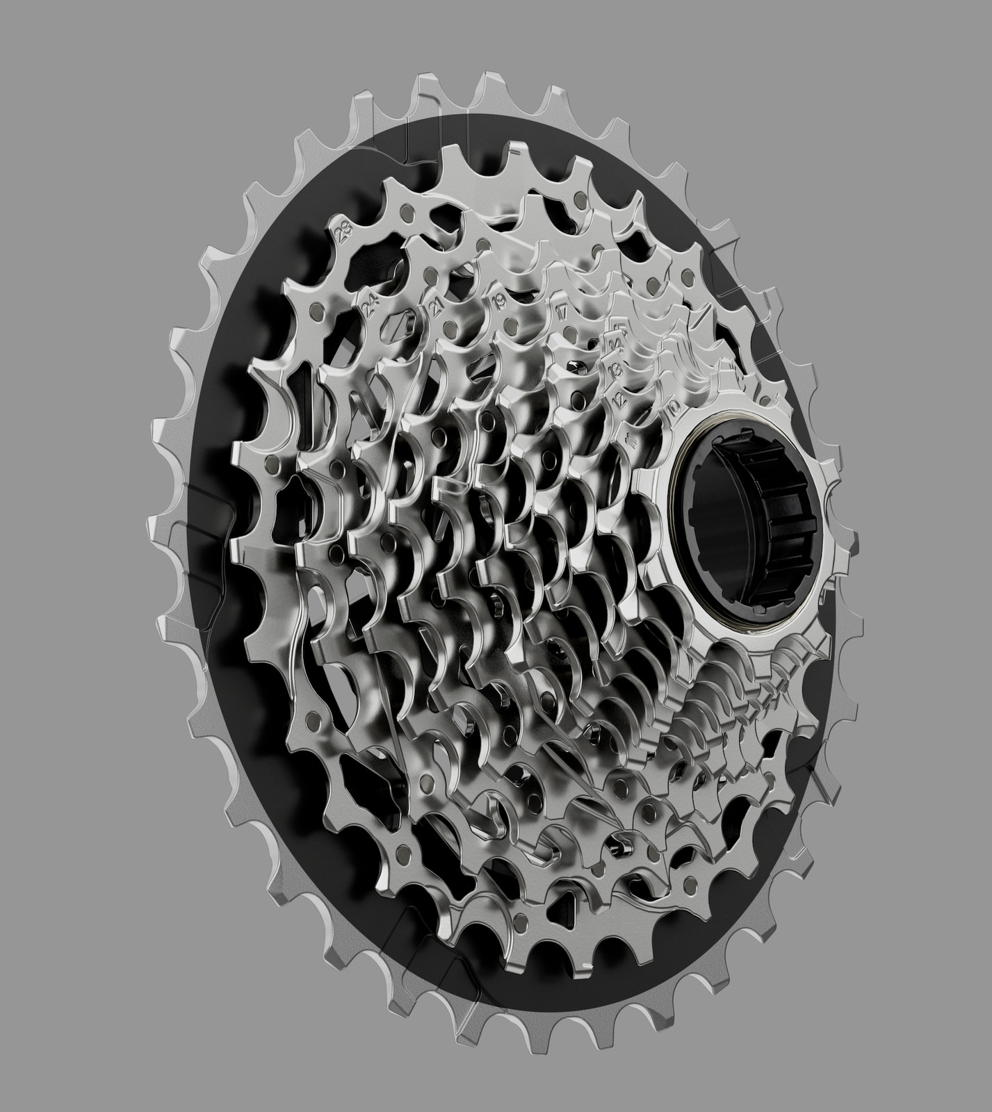 SRAM Force XG-1270 Cassette – 12-Speed, 10-33t, Silver, For XDR Driver Body, E1
