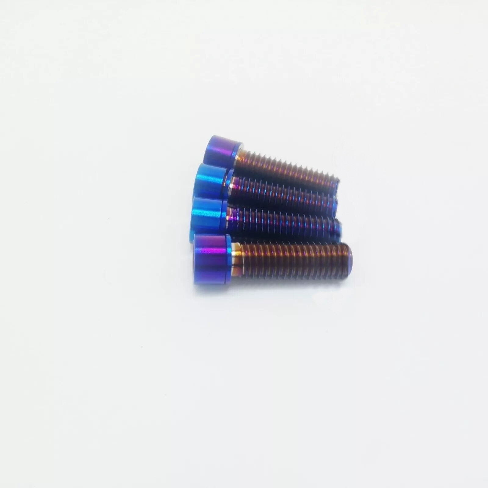 4Pcs/lot M8x25mm Titanium Ti Fit For BMX Stem Bolts Allen Hex Head Screw Washer