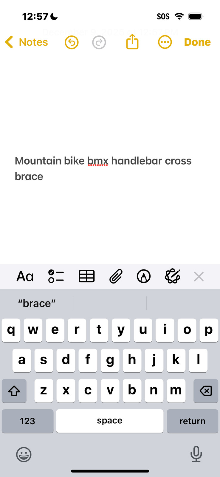 Mountain Bike BMX Handlebar Cross Brace Clamp On Bar Black Downhill BMX