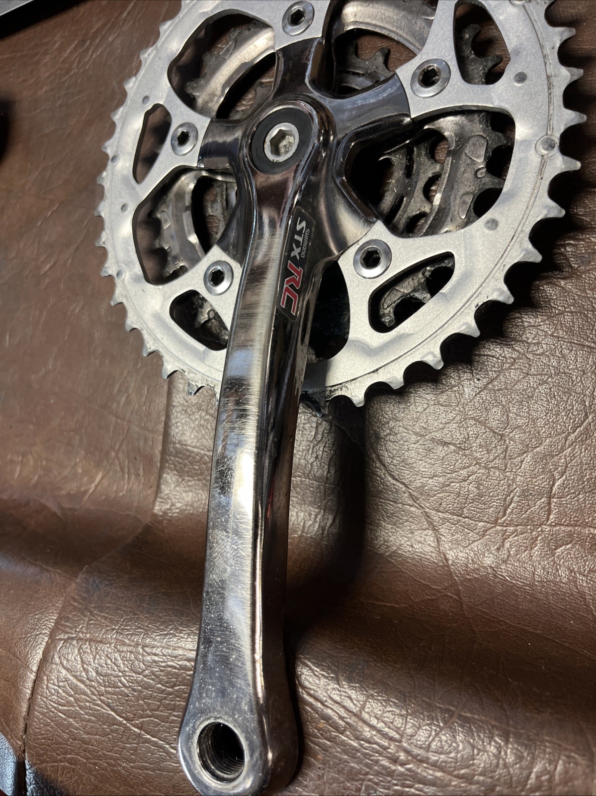 Vintage Shimano STX RC FC-MC33 Crankset 175mm 3x Triple Square Taper MTB