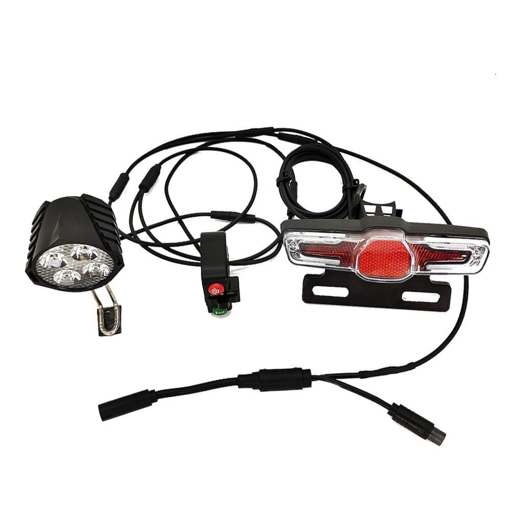 Motor Ebike Turn Brake Signal Light+HeadLight+Tail Light For Bafang Mid-drive