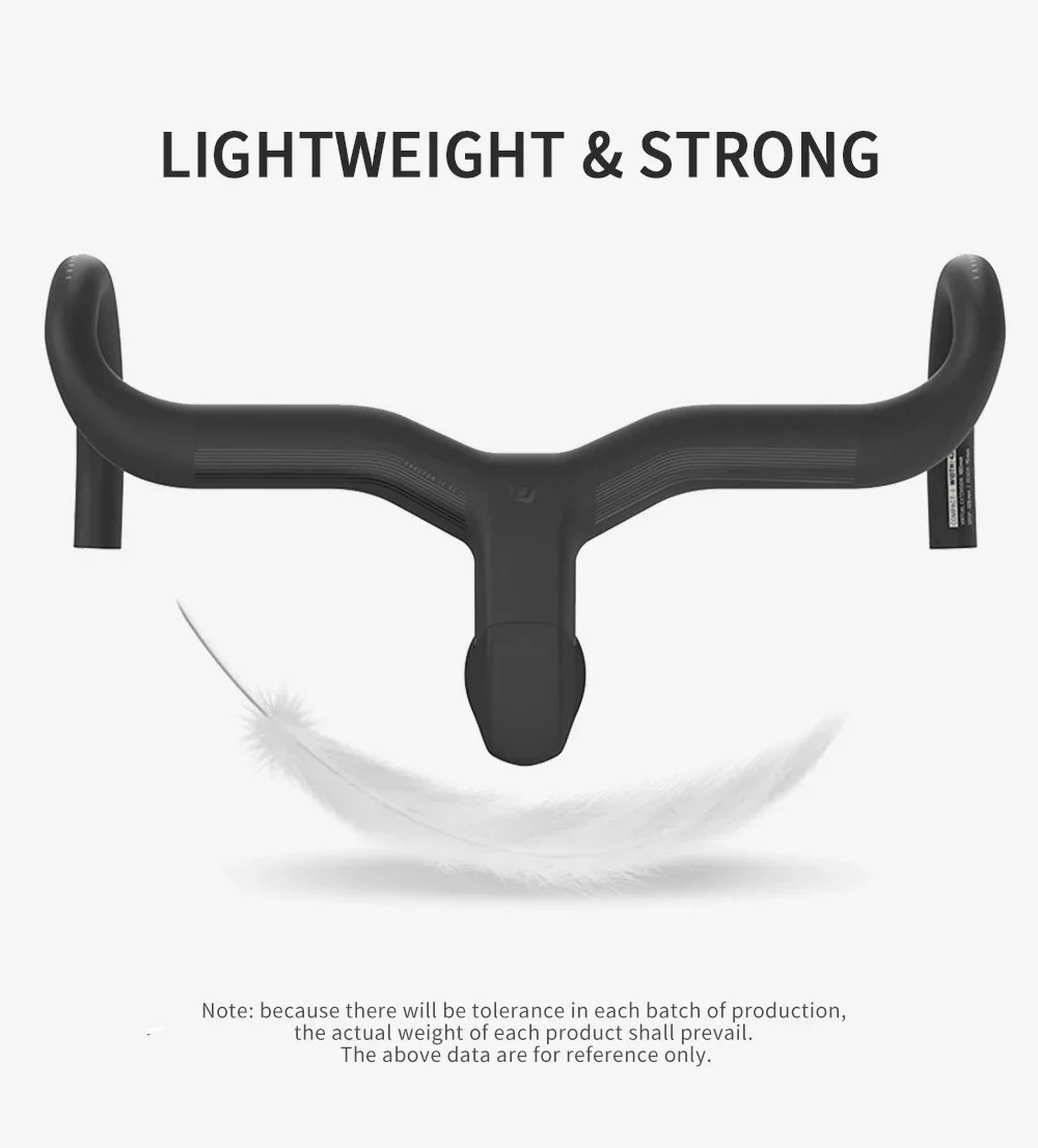 Carbon Fully Internal Cable Road Bicycle Integrated Handlebar Di2 Matte Black